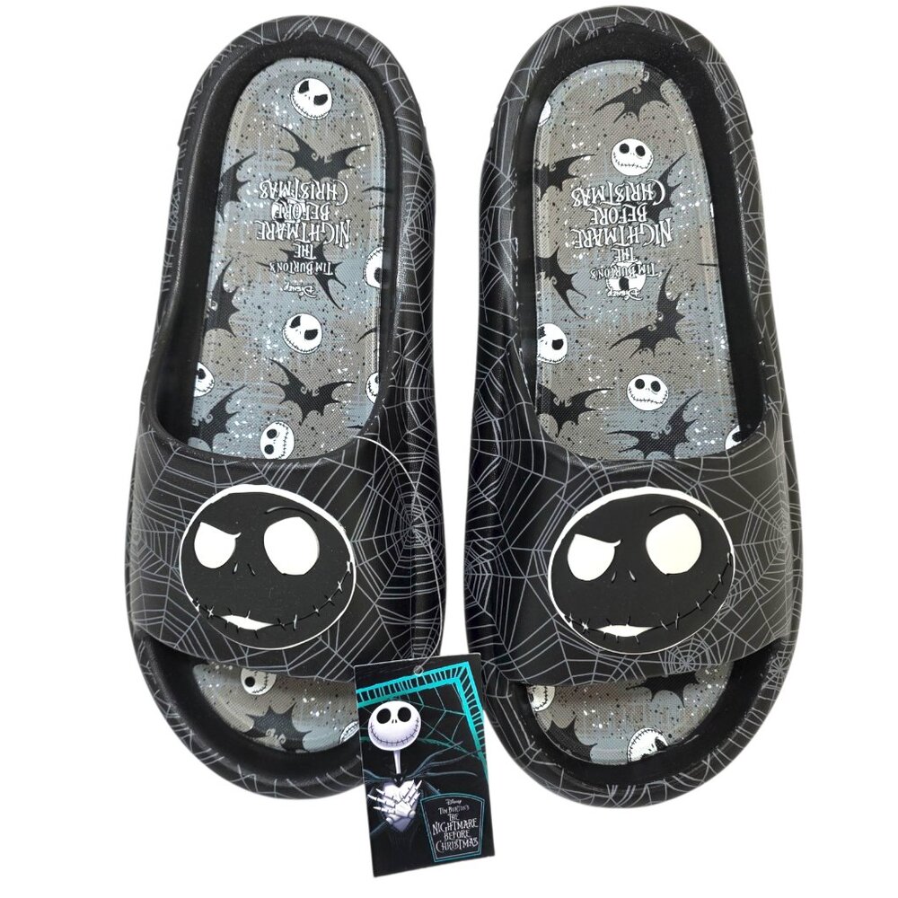 Nightmare Before Christmas Slides Slip On Sandals Flip Flops Mens Size 11, 12